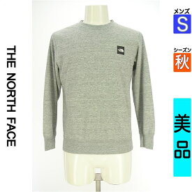 ザノースフェイス The North Face スウェット パーカー メンズ 秋 長袖 グレー S ブランドロゴプリントスウェットトップス 【中古】【古着】【新着】