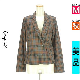 アングリッド Ungrid ジャケット レディース 秋 グレー M チェック柄ショートジャケット 【中古】【古着】【新着】