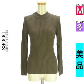 アーバンリサーチドアーズ URBAN RESEARCH DOORS ニット レディース 冬 長袖 グレー M モックネックリブニット 【中古】【古着】【新着】