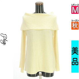 ＼開始4時間限定★39%OFFクーポン／ プラージュ Plage ニット レディース 秋 長袖 アイボリー M オフタートルリブニットトップス 【中古】【古着】【新着】