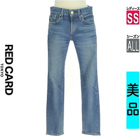 ＼24時間限定★30%OFFクーポン／ レッドカード トーキョー RED CARD TOKYO デニムパンツ レディース オールシーズン ブルー SS スキニーデニムパンツ 【中古】【古着】【セール】お買い物マラソン