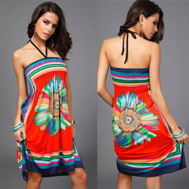 キャバドレス キャバワンピ　ミニドレス　大きなサイズ（XXLサイズ）民族風柄デザインミニドレス リゾート風ワンピース　大きいサイズのドレス