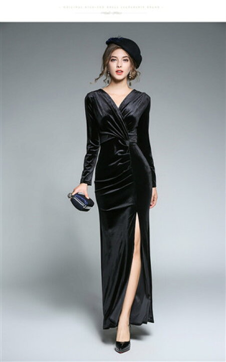 楽天市場】ロングドレス キャバドレス ワンピース パーティードレス  