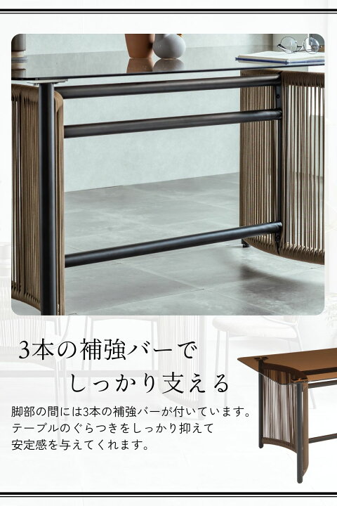楽天市場】【開梱設置付】ガラス ダイニングセット 5点 テーブル 