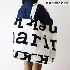 マリメッコ キオスキ Ahkera ウニッコ ロゴ トートバッグ / ライトグリーン×オフホワイト　marimekko Kioski Ahkera Unikko Logo bag 【 正規販売店 】