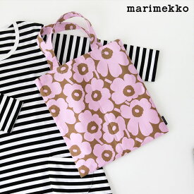 【 メール便可 】 マリメッコ ミニ ウニッコ スモール ファブリックバッグ / ピンク×ベージュ　marimekko Mini Unikko Fabric Bag 【 正規販売店 】【 日本限定 】