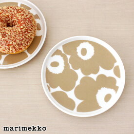 マリメッコ ウニッコ ミニ プレート 13.5cm / ホワイト×ベージュ　marimekko UNIKKO plate 135mm　【 正規販売店 】【 メール便不可 】