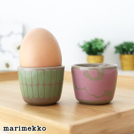 マリメッコ アルク エッグカップセット / ミント×ピンク　marimekko Alku egg cup 2pcs　【 正規販売店 】【 メール便不可 】