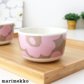 マリメッコ ウニッコ ボウル 250ml / ピンク×ベージュ　marimekko Unikko bowl 【 正規販売店 】【 日本限定 】【 メール便不可 】