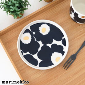 マリメッコ ウニッコ プレート 13.5cm / ダークネイビー×ゴールド　marimekko Unikko plate 【 日本限定 】【 正規販売店 】【 メール便不可 】