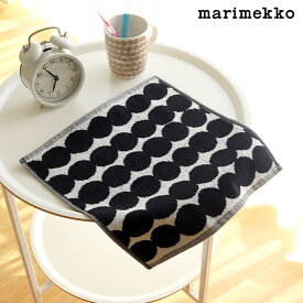 【 メール便3枚まで可 】 マリメッコ ラシィマット ミニタオル 30×30cm / ホワイト×ブラック　marimekko Rasymatto mini towel 【 正規販売店 】