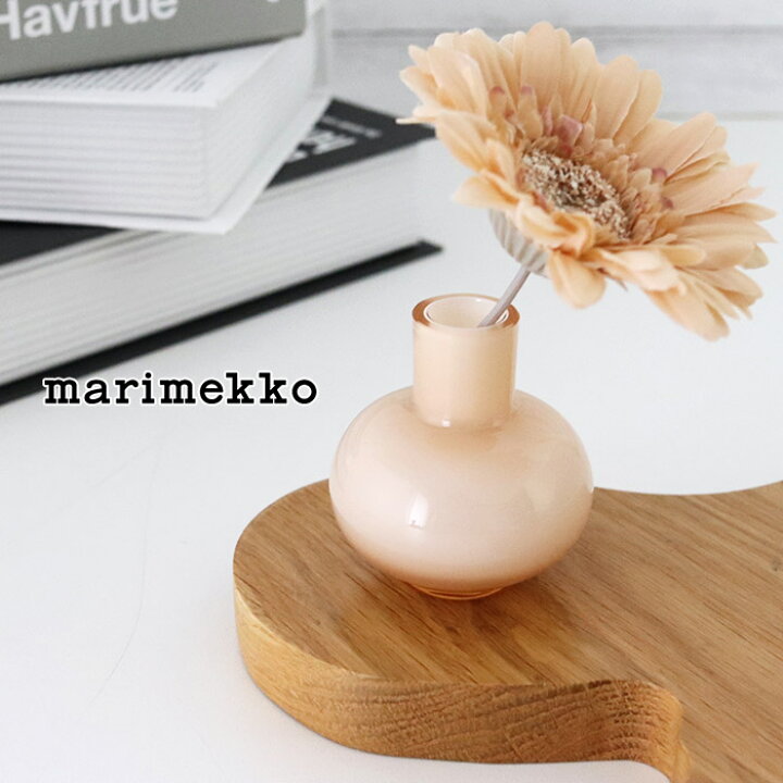 楽天市場 マリメッコ ミニ フラワーベース 一輪挿し 花瓶 ピーチ Marimekko Mini Flower Vase 正規販売店 ファンベリー北欧雑貨とマリメッコ