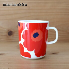 マリメッコ ウニッコ マグ 250ml / ホワイト×レッド　marimekko UNIKKO mug cup　【 正規販売店 】