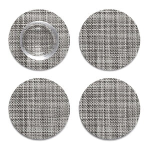 【 メール便可 】チルウィッチ フェルトバック コースター ミニバスケットウィーブ / 全8色 chilewich Mini Basketweave Felt Back Coaster 【 正規販売店 】【 熨斗対応不可 】