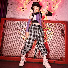 ダンス衣装 キッズ ヒップホップ セットアップ キッズ 女の子 子供服 かっこいい 演出服 舞台服 HIPHOP ステージ衣装 応援団 ジャズダンス 女の子 ダンスウェア 練習着 団体服 チアガール 原宿系 発表会 jazz 単品購入対応