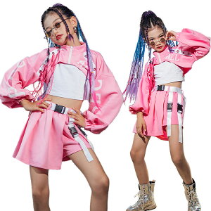 �L�b�Y�_���X�ߑ� �Z�b�g�A�b�v ���̎q k-pop �q�b�v�z�b�v �_���X �ւ��o�� �g�b�v�X �W���j�A jazz �W���Y �_���X�ߑ� KPOP �؍� �c�̕� ���o�� ���\�� 120 130 140 150 160