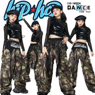 ガールズ 女の子 ダンス衣装 子供服 ヒップホップ キッズ k-pop 黒 ブラック 透け感 メッシュ 長袖 革 ワ…