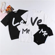 親子ペアルック tシャツ おもしろい リンクコーデ ベビー服 ロンパース 親子コーデ お揃い 半袖 トップス…