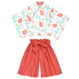 浴衣 子供 セパレート 女の子 セット 甚平 浴衣 2点セット ワイドパンツ リボン 綿 梅花 紫陽花 子供用 オシャレ 着物 ゆかた 七五三 ガールズ YUKATA キッズ 幼児 保育園 幼稚園 花火大会 お祭り 可愛い 部屋着 お出かけ 娘 お盆 文化祭 卒園式 記念撮影 90～130