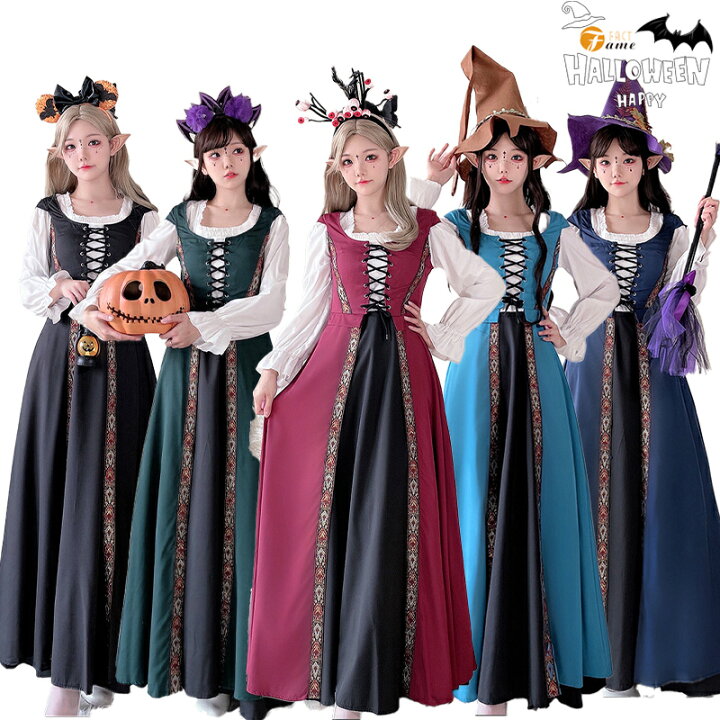 楽天市場】ハロウィン コスプレ衣装 仮装 ワンピース 妖精 魔法使い 