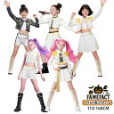 魔法少女風衣装 ハンターガール ハロウィン 衣装 女の子 黒白 キラキラ 個性 スパンコール ジャケット タンクトップ …