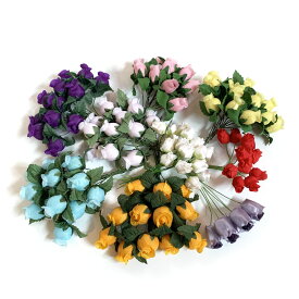 造花 「あふれるミニローズ」アソートセット 106本入り （1セット） アートフラワー