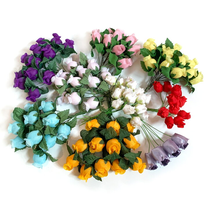 楽天市場 造花 あふれるミニローズ アソートセット 103本入り 1セット アートフラワー てづくり 手芸 ファミリアミア