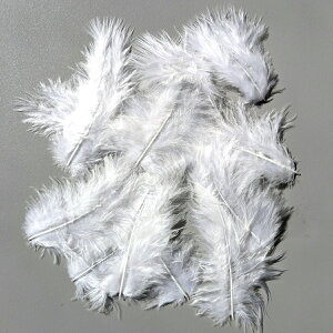 羽 パーツ マラボー中(10枚) 羽 パーツ根 フェザー 手芸材料 パーツ