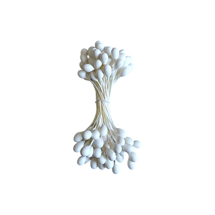 楽天市場】ペップ 花芯 花材 素玉特大白（3〜5mm）（1袋50本入） 手芸  