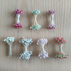 ペップ 花芯 花材 蕾 4mm 5mm(50本) めしべ おしべになる 手作り アートフラワー ラッピング 手芸材料