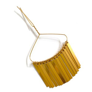 金 15枚ビラかんざし (1本) 国産 軽いアルミ製 カンザシ パーツ 金具 ビラ簪 つまみ細工 七五三 成人式 和装 髪飾り ヘアアクセサリー