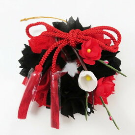 お正月ちりめんリースキット 手作り 布リース