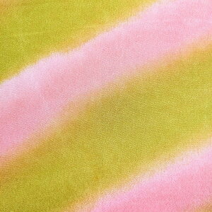 ちりめん 生地 友禅 ぼかし黄ピンクYN58-7 10cm 髪飾りやつまみ細工に 二越 レーヨン 縮緬 和風 はぎれ