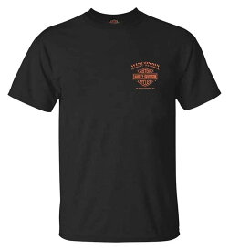 Harley-Davidson メンズ イーグルピストン 半袖クルーネックコットンTシャツ - ブラック US サイズ: Small カラー: ブラック