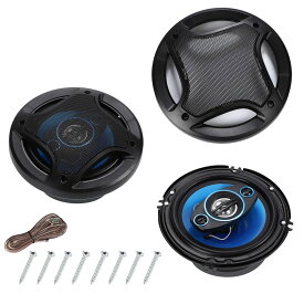 カースピーカー 3WAY MAX 500W セパレート コアキシャル 2個 1組 セット 車載 ハイパワー カー 同軸 クリア 音質 耐久性 スピーカー オーディオ ユニット システム 軽量 持ち運び 簡単 車用 (MAX 500W)