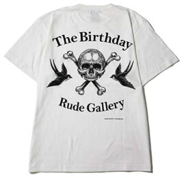 The Birthday（ザ・バースディ）×RUDE GALLERY（ルードギャラリー）チバユウスケ SKULL&SWALLOW ART WORK BY H.U. Tシャツ 「白」 (L)