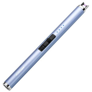 ARECTECH (アレクテック) ライター 充電式ライター 電気ライター キャンドルライター アークプラズマライター キャンドル/キッチン/キャンプに Type-C ブルー