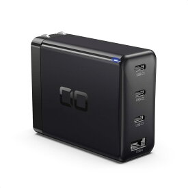 CIO LilNob USB PD 4ポート 100W 急速 充電器 GaN 窒化ガリウム Type-C/USB-C/折畳式プラグ 超コンパクト iPhone 12/iPad/Android/Switch/Macbook/Air/Pro対応 CIO-G1