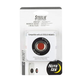 Nite Ize Steelie Orbiter 磁気ソケットとメタルプレート ブラック ワンサイズ (STO-01-R7)
