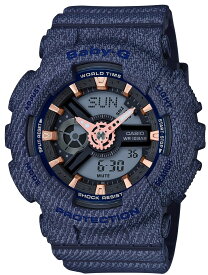 [カシオ] 腕時計 ベビージー デニムドカラー BA-110DE-2A1JF レディース ブルー