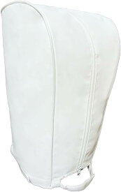 elfoLiz フリーサイズ キャディバッグ用 フードカバー (8.5～9.5型対応) 防水 汎用 ゴルフバッグ レインカバー メンズ レディース (ホワイト)