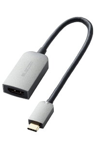GR USB-C HDMI ϊA_v^[ 4K60Hz (USB C to HDMI ϊA_v^) 0.15m Vo[ yiPhone 16/16 Pro/16 Pro Max/16 Plus Ή؍ρz ECAD-CHDMIQGM2