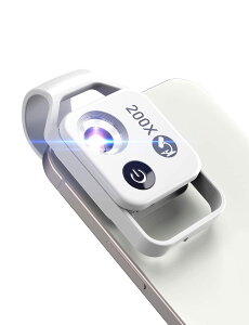 MIAO LAB 携帯電話用ポケット顕微鏡 CPLレンズ付き 200倍ミニポケットズーム HD顕微鏡 ユニバーサル電話クリップ付き iPhone/Andriod電話対応 子供と大人のためのMicrworldを楽しむための最高のガジェ