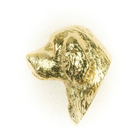 クランバースパニエル イギリス製 22ctゴールドプレート アート ドッグ ピンバッジ コレクション