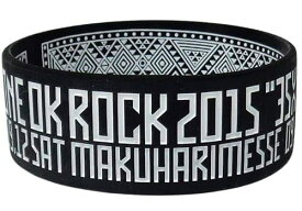 ONE OK ROCK （ワンオクロック）公式グッズ 2015 “35xxxv” JAPAN 幕張 ラバーバンド「黒」