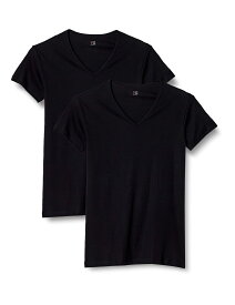 [グンゼ] VネックTシャツ YV00152 YG2枚組 メンズ ブラック M