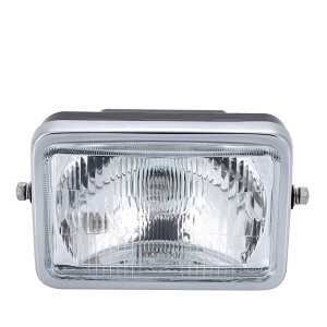 角目 ヘッドライト ガラスレンズ HONDA ホンダ バイク AX100 TZR125 RZ125 CB125T FTR250 FT40 FT500 等 汎用 社外品 カスタム ドレスアップパーツ (クリアレンズ)