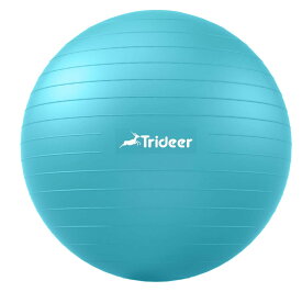 Trideer 極厚 ヨガ&エクササイズボール 5サイズ ボールチェア 2200ポンドを支える高耐久 バランス 安定性 妊娠 理学療法 クイックポンプ付き (深紅 L (58-65cm)