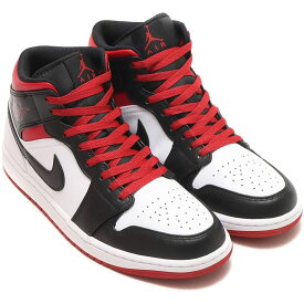 NIKE エア ジョーダン 1 ミッド AIR JORDAN 1 MID ホワイト/ブラック/ジムレッド DQ8426-106 日本国内正規品 28.5cm