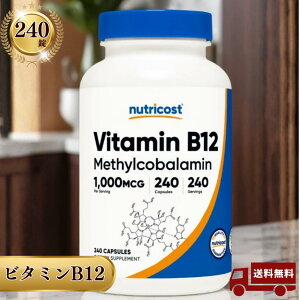Nutricost.�r�^�~��B12 1000mcg �j���[�g���R�X�g 240�� ��̓� ���̓�